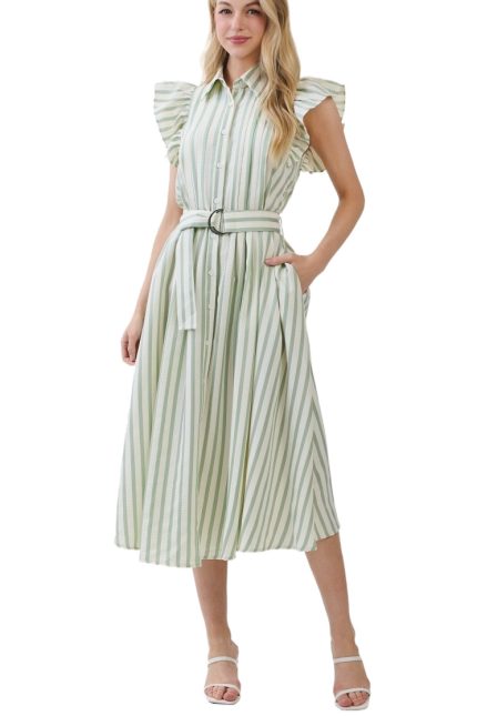 Striped Midi Dress