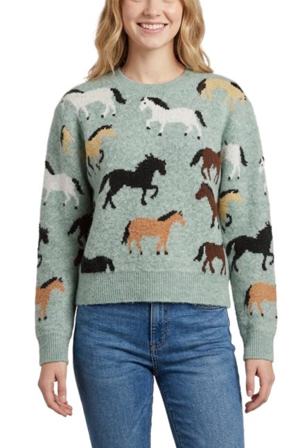 Galloping Horses Sweater