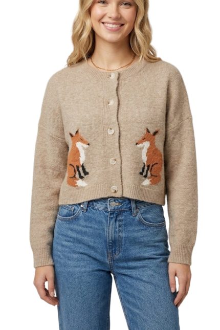 Knit Fox Cardigan