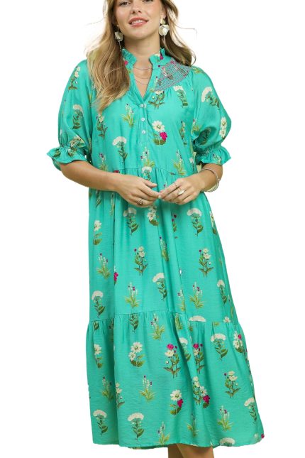 Floral Print Midi Dress