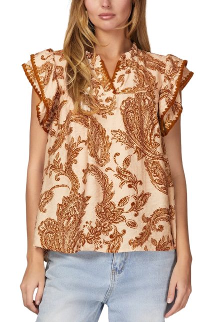 Printed Woven Top
