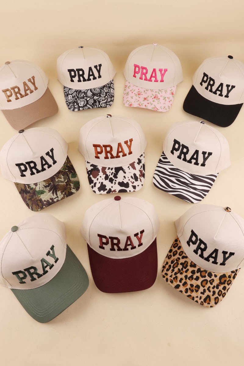 Pray Two Tone Cotton Hat