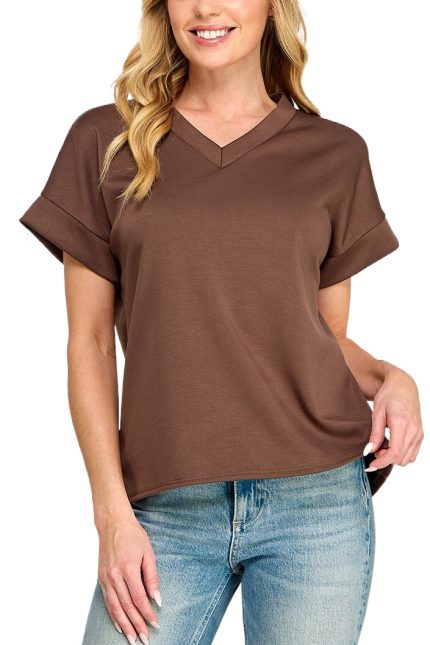 Luxe Modal V Neck Top