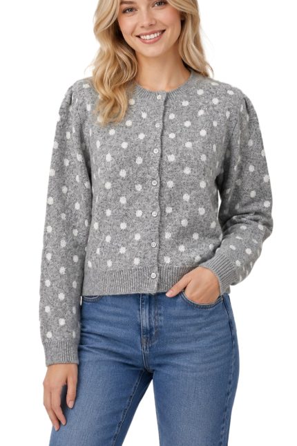 Playful Polka Dot Cardigan