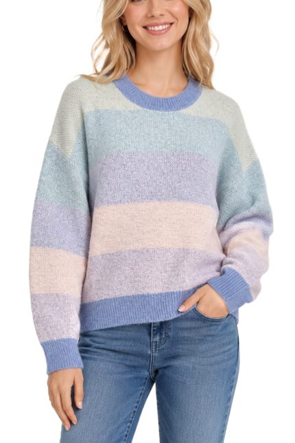 Pastel Striped Sweater