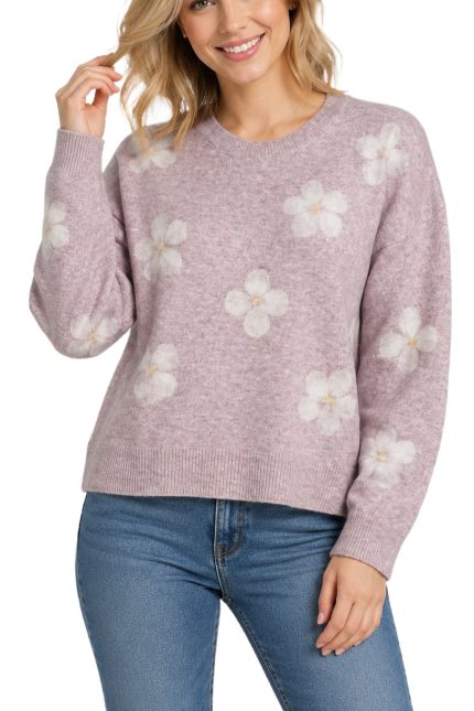 Floral Knit Sweater