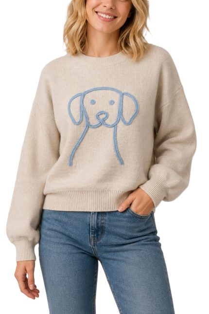 Dog Outline Sweater
