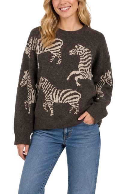 Zebra Print Pullover