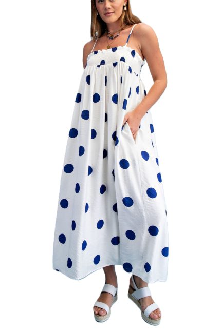 Polka-dot Maxi Dress