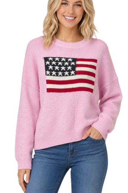 American Flag Sweater