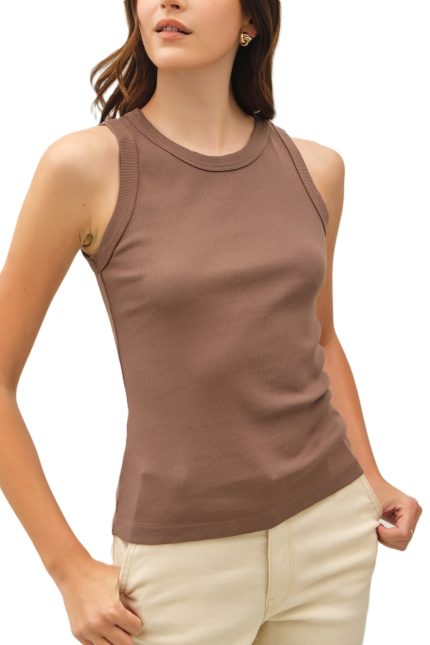 Garment Dyed Round Neck Tank
