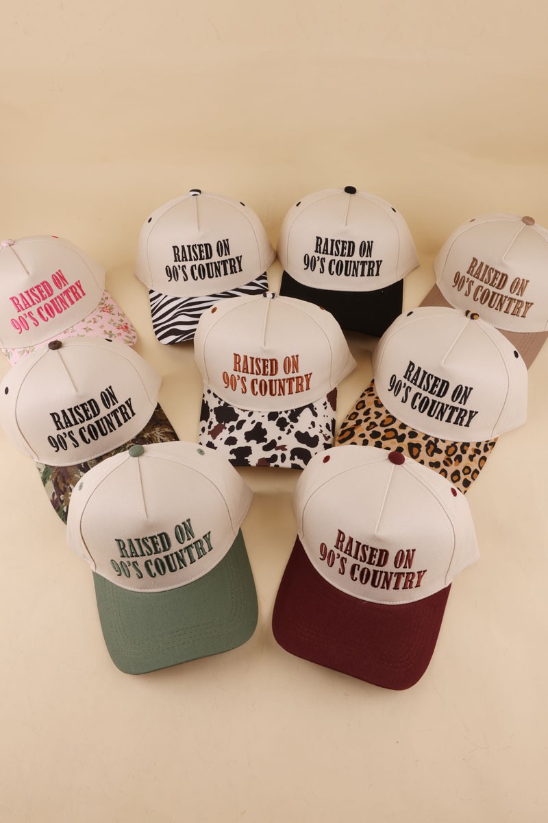 Raised On 90's Country Two Tone Snapback Hat
