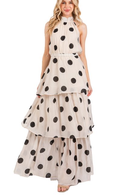 Polka Dot Maxi Dress