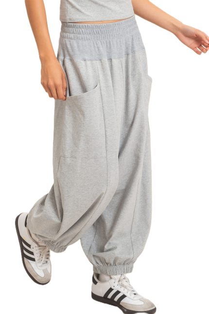 Elastic Waistband Jogger Pants
