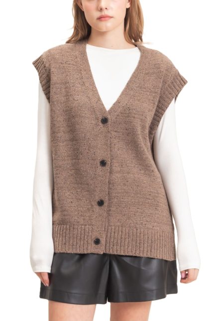 V-neck Knit Vest