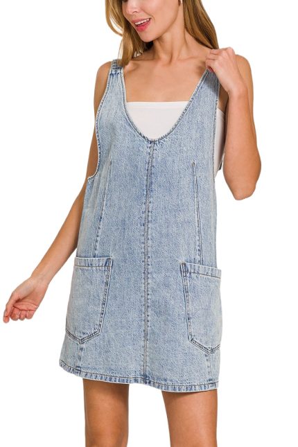 Denim Overall Dress