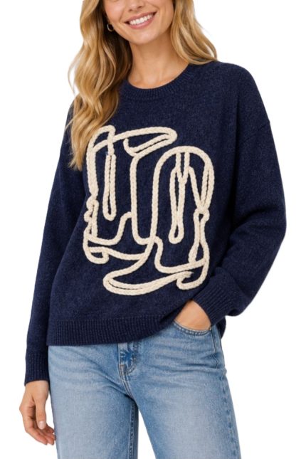 Cowboy Boots Pullover