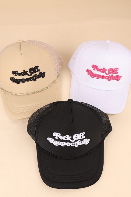 Fxck Off, Respectfully Mesh Trucker Cap