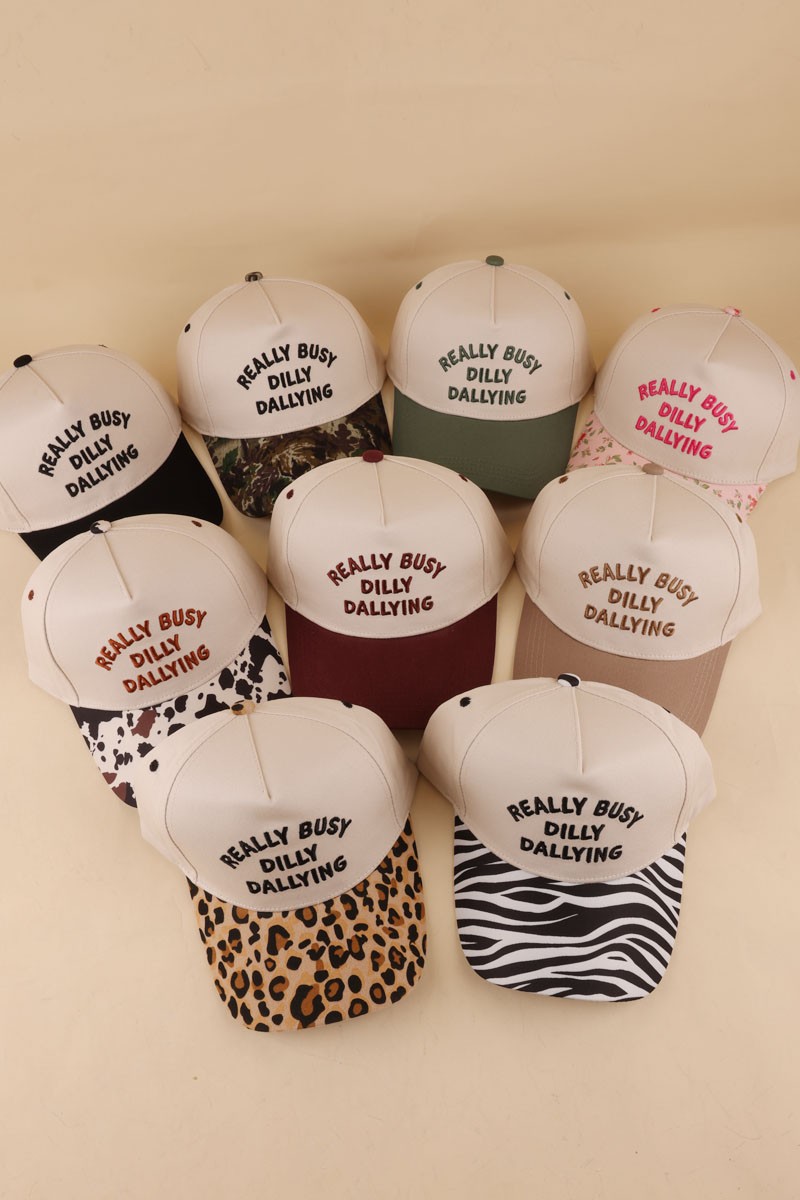 Really Busy Dilly Dallying Two Tone Snapback Hat