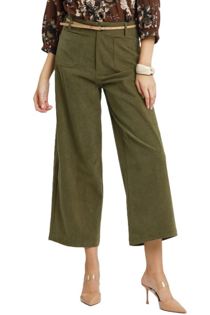 Corduroy Wide Leg Pants
