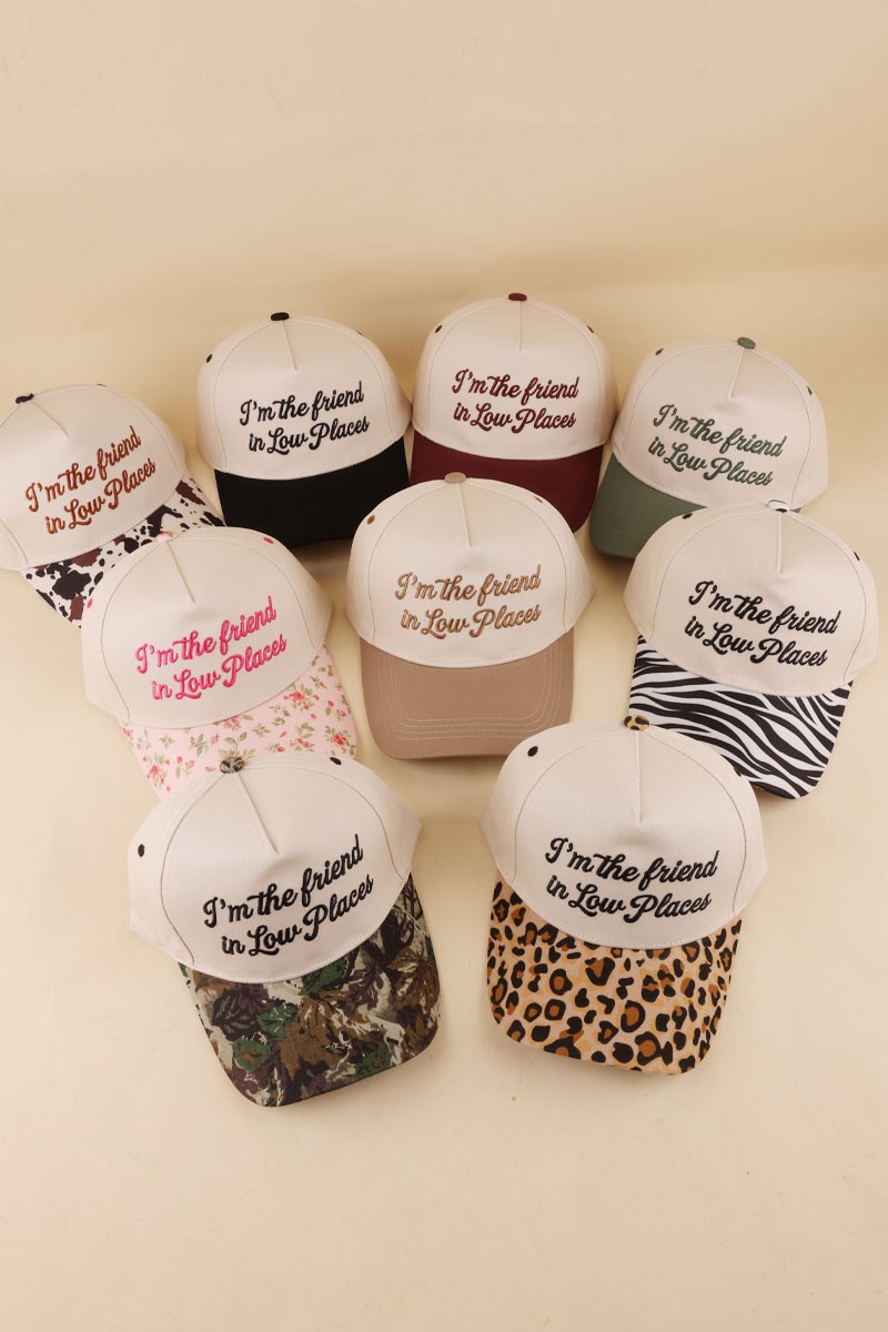 I'm The Friend In Low Places Two Tone Snapback Hat