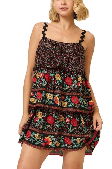 Scallop Strap Mini Dress