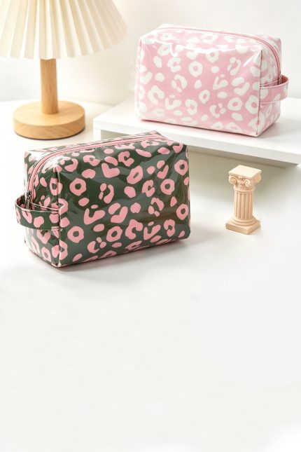 Leopard Pvc Cosmetic Bag