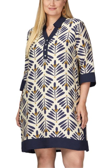 Plus Printed Mini Dress