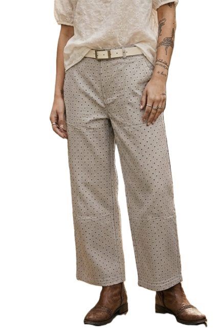 Wide-leg Culotte Pants