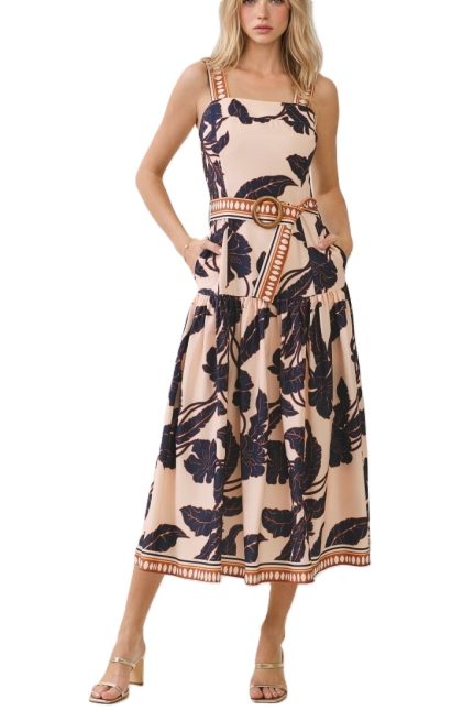 Floral Print Midi Dress