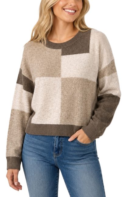 Patchwork Pattern Sweater