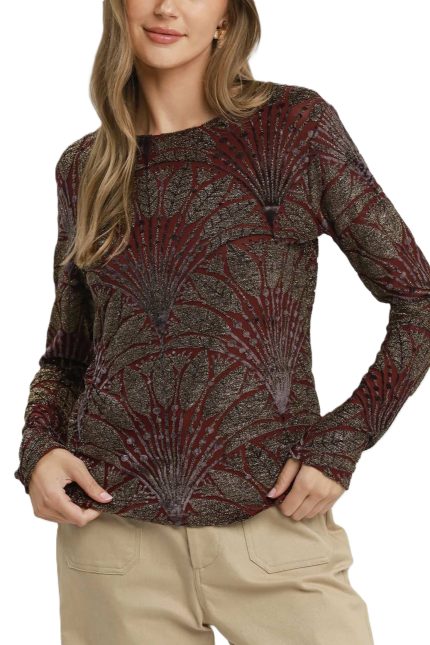 Burn Out Velvet Top