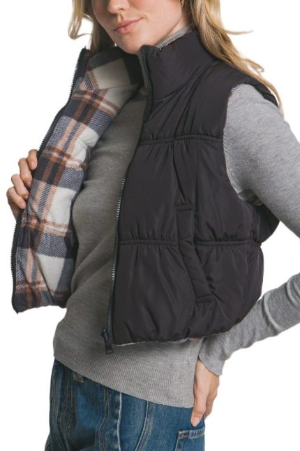 Full-zip Reversable Puffer Vest