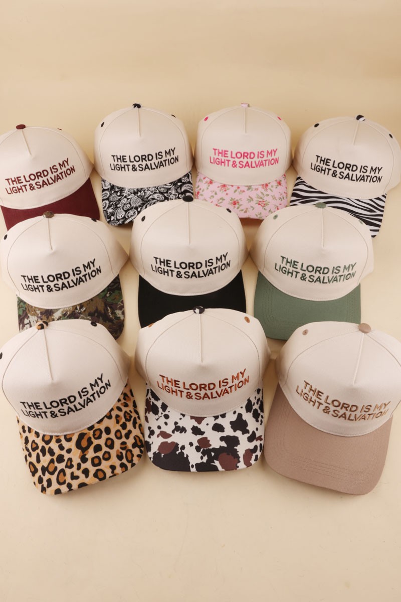 The Lord Is My Light & Salvation Two Tone Snapback Hat