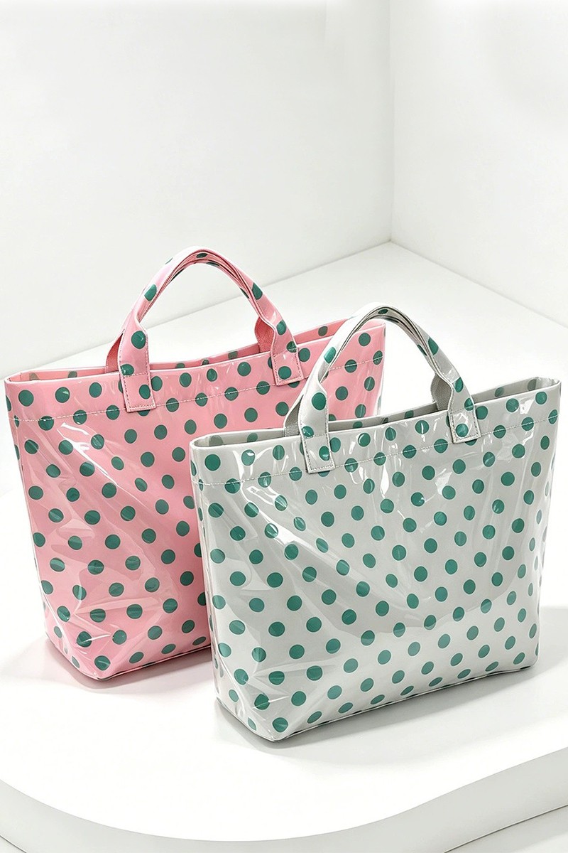 Polka Dot Pvc The Tote Bag