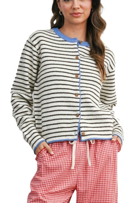 Sailor Stripe Cardigan