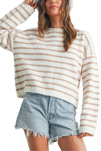Basic Striped Knit Sweater