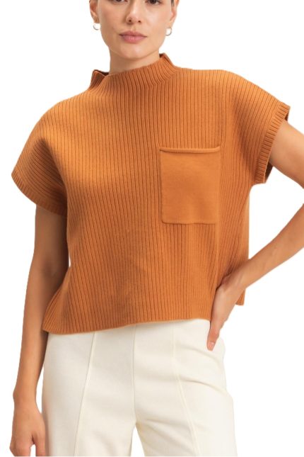 Ribbed Dolman Sweater