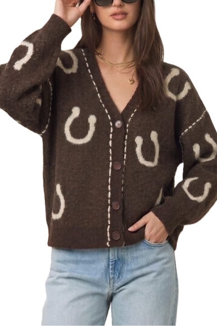 Western Horseshoe Cardigan