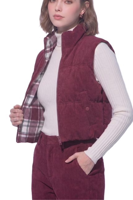 Solid Puffer Vest