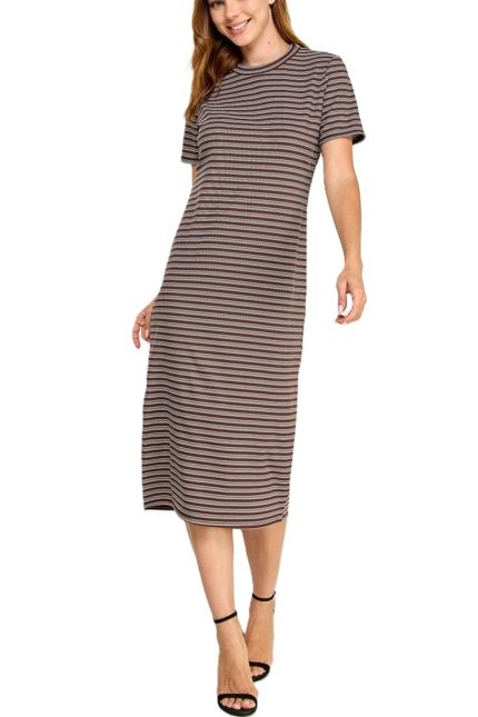 Stripe Midi Dress