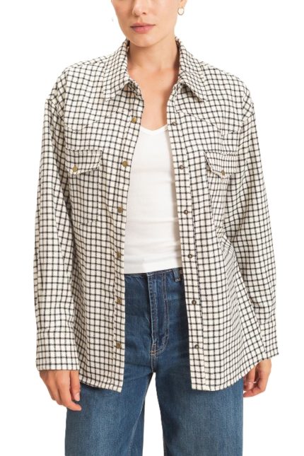 Plaid Button-up Shirt