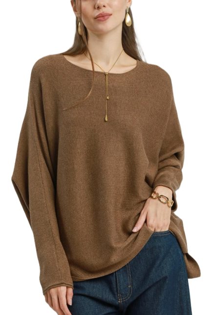 Solid Knit Sweater Top