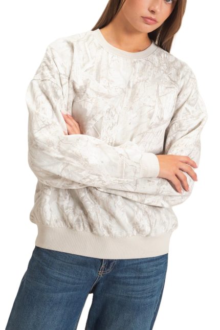 Tree Camouflage Crew Neck Sweatshirt