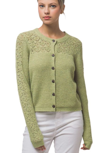Pointelle Cardigan