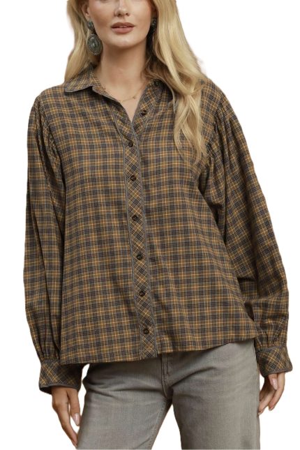 Plaid Button-down Shirt
