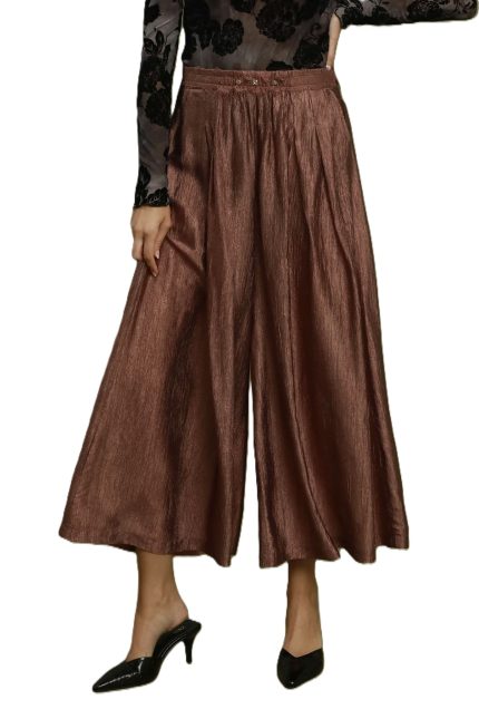 Pleated Wide Leg Pants