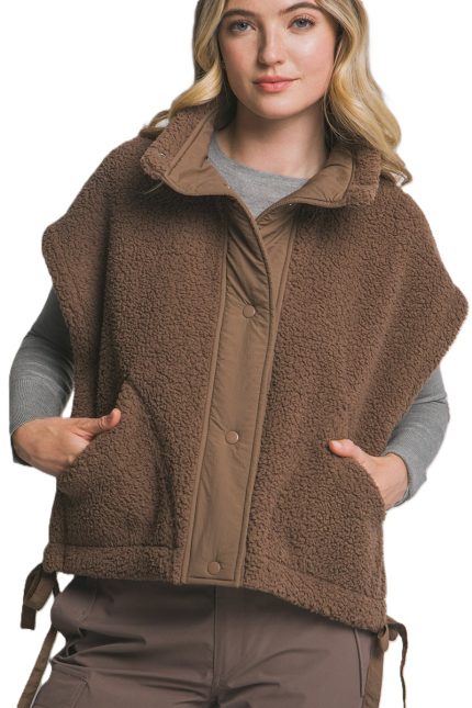 Teddy Sherpa Oversized Vest