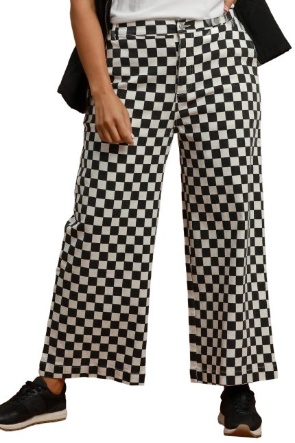 Plus Checker Mineral Wash Pants