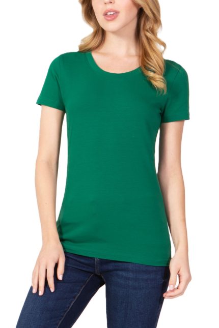 Short Sleeve Round Neck Basic T-shirt Top